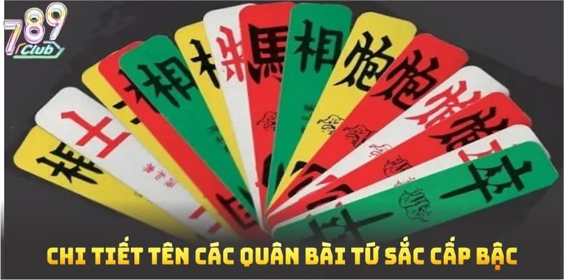Chi tiết tên các quân bài 4 màu
