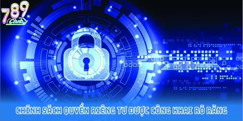 Chính sách quyền riêng tư được công khai rõ ràng